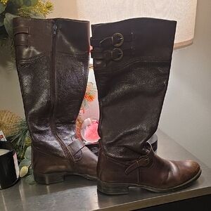Aldo Dark Brown Over the Knee Boots